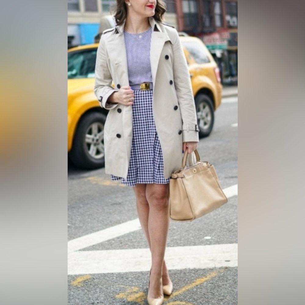 Michael Kors Gingham Dress with Removable Belt